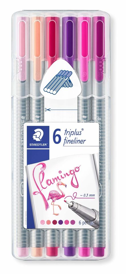 Staedtler 334 Sb6cs6 Triplus Fineliner 0.3 Mm Flamingo Renkler 6 Lı Set