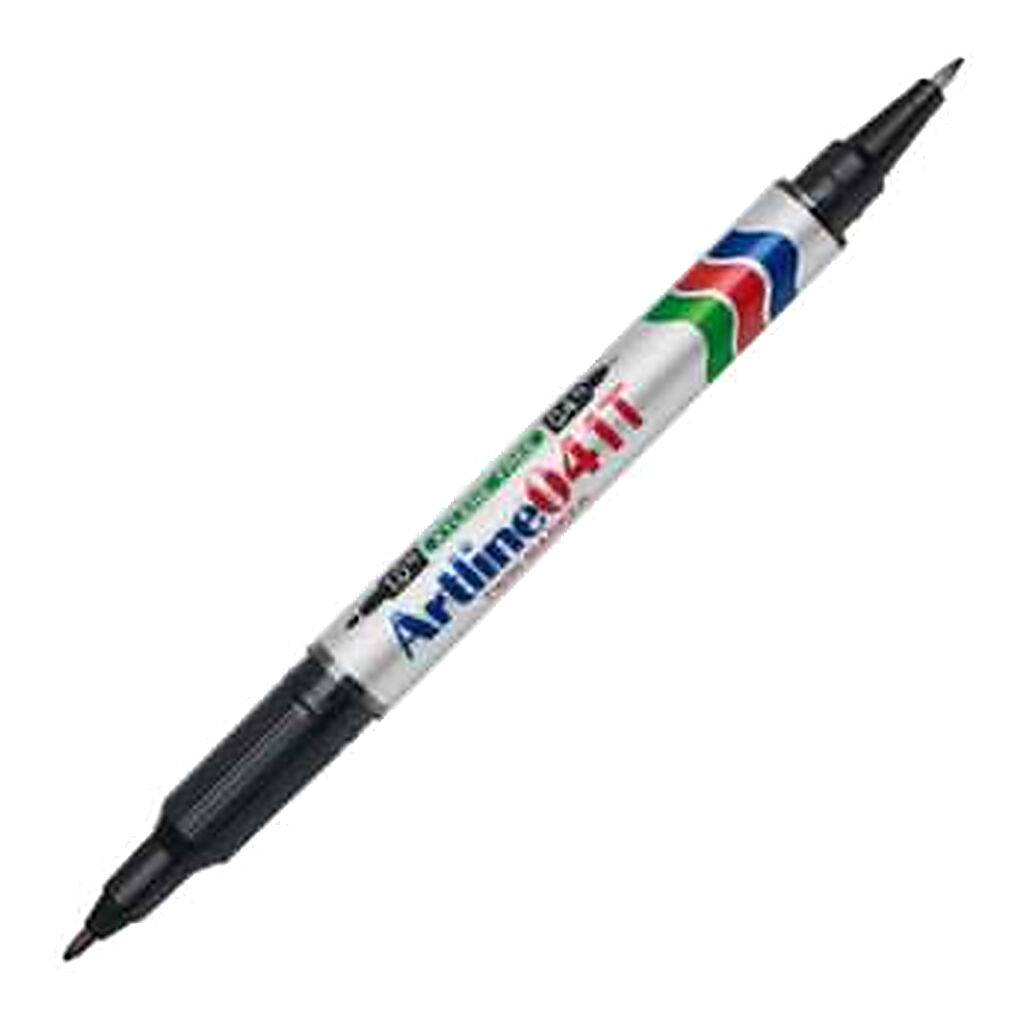 Artline 041T Twin Marker İki Uçlu Permanent Markör Uçlar:0,4-1,0 Mm Siyah