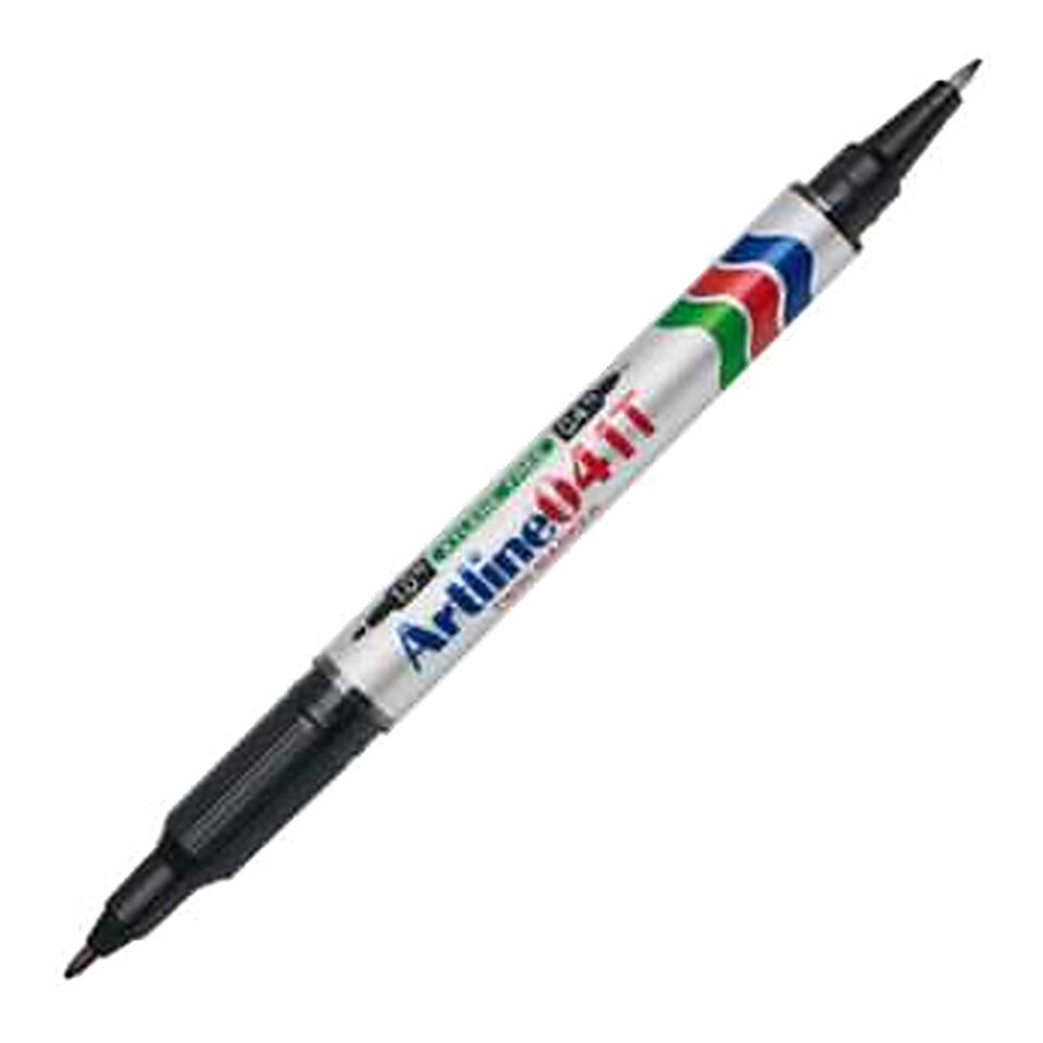 Artline 041T Twin Marker İki Uçlu Permanent Markör Uçlar:0,4-1,0 Mm Siyah