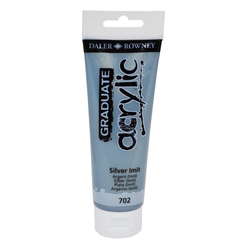 Daler Rowney Graduate Akrilik Boya Graduate Acrylic 120 Ml Silver Imit