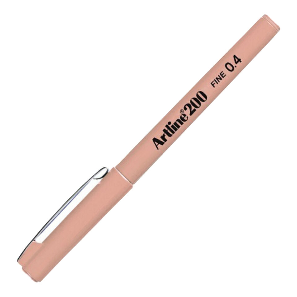 Artline 200N Fine Keçe Uçlu Yazı Kalemi Uç:0,4 Mm Kayısı