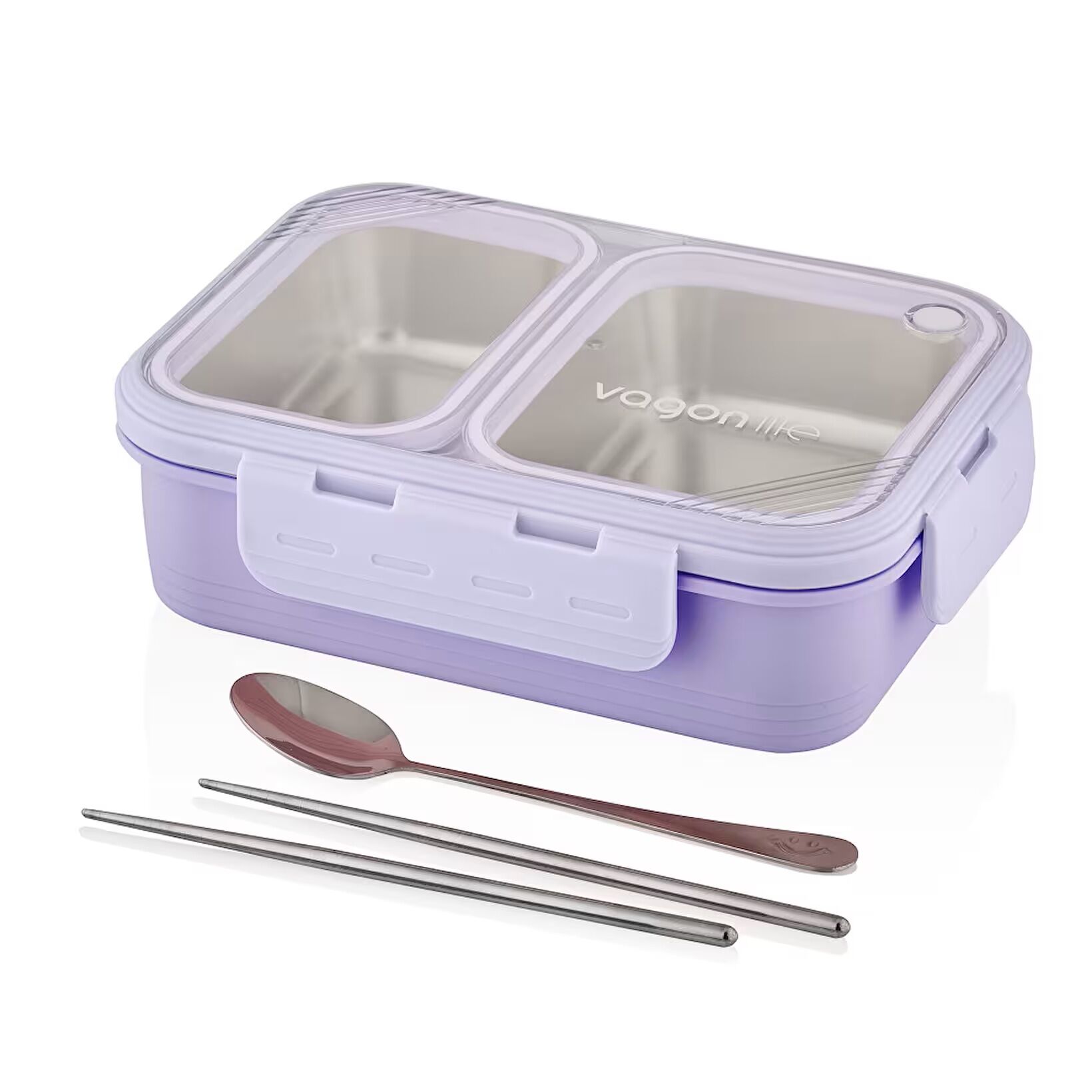 Vagonlife 700 Ml 2 Bölmeli Paslanmaz Çelik Lunch Box