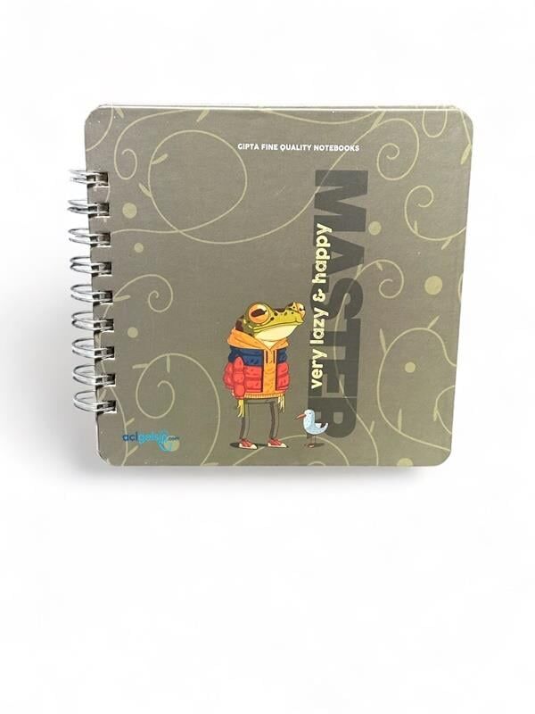 Gıpta Lazy Master Spiralli Sert Kapak Defter 16x16 Yaprak Çizgili