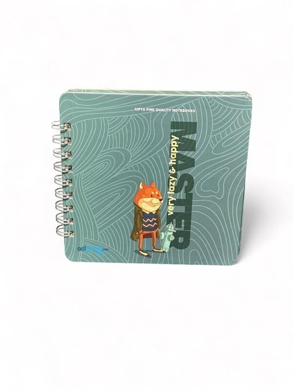 Gıpta Lazy Master Spiralli Sert Kapak Defter 16x16 Yaprak Çizgili