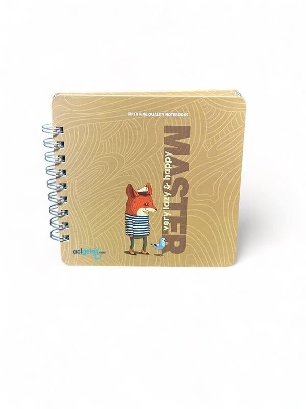 Gıpta Lazy Master Spiralli Sert Kapak Defter 16x16 Yaprak Çizgili