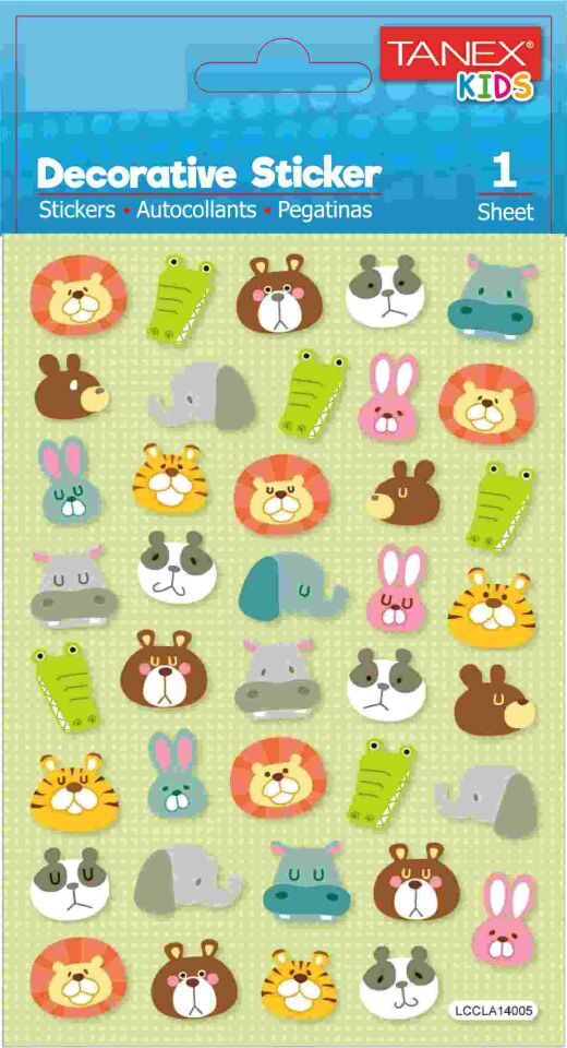 Tanex Tnx-25155 Sevimli Aslan Serisi Etiketi