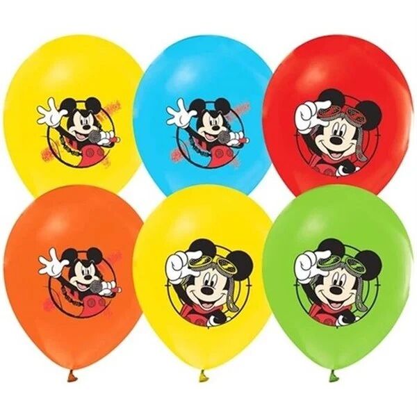 Balon 12'' Mickey Roadster Baskılı 8 Li    