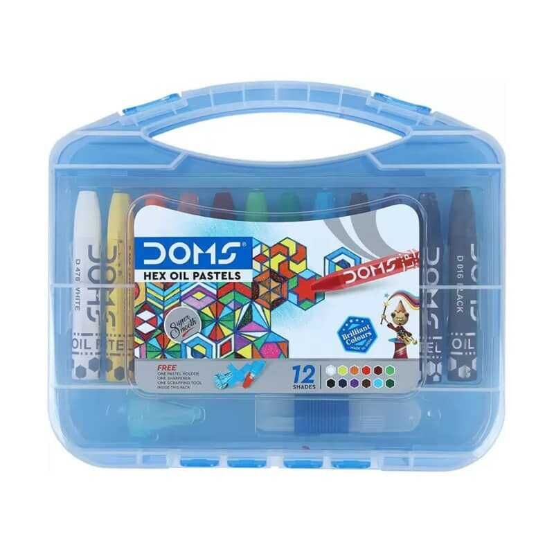 Doms Oil Pastels Hexagonal 12 Shades
