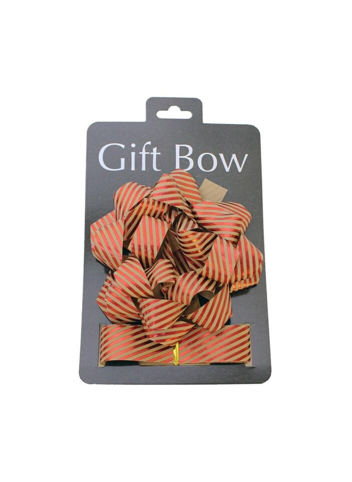 Astaş Hediye Paketi Süsü Rafya Yildiz Set Kraft Kirmizi Cizgili 25 Mm x 3 M