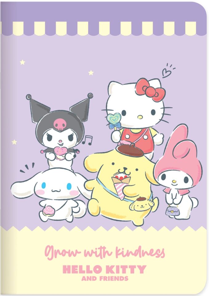 Keskin Hello Kitty And Friends 18,5x26 40 Yaprak Çizgili Stickerli Tel Dikişli Defter
