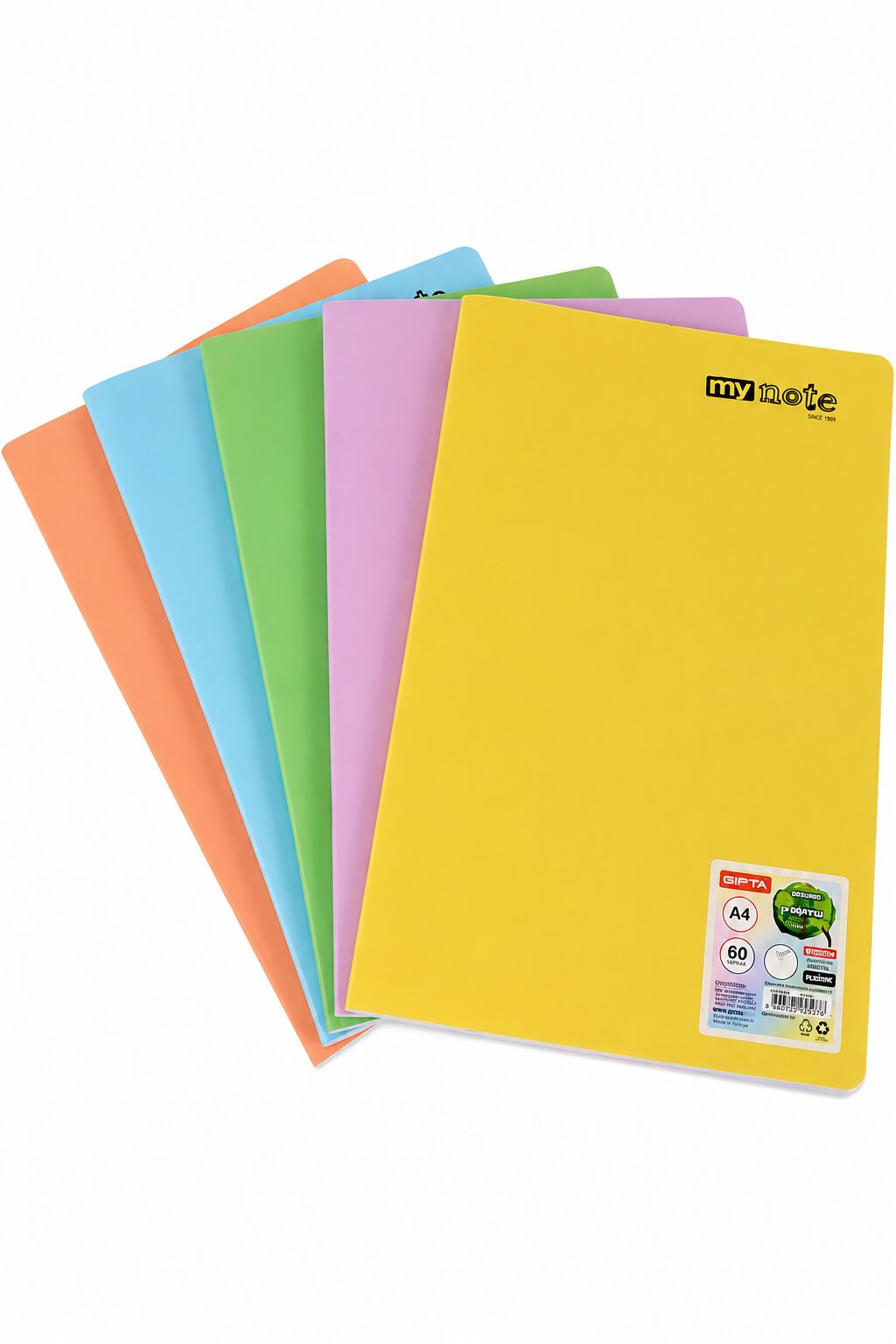 Mynote Text Pastel Defter A4 60 Yaprak Kareli
