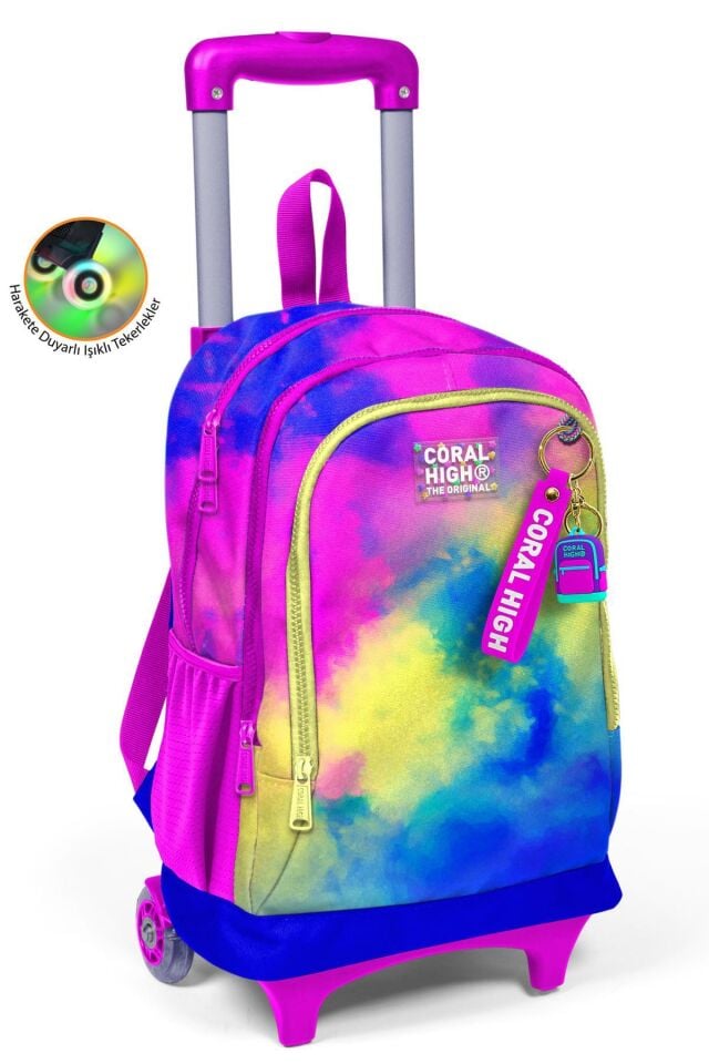 Yaygan Coral High Çekçek Sırt Çanta Işıklı Tekerlek 23957