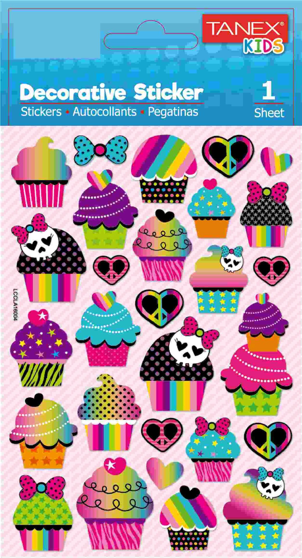 Tanex Tnx-25161 Renkli Pasta Serisi Etiketi