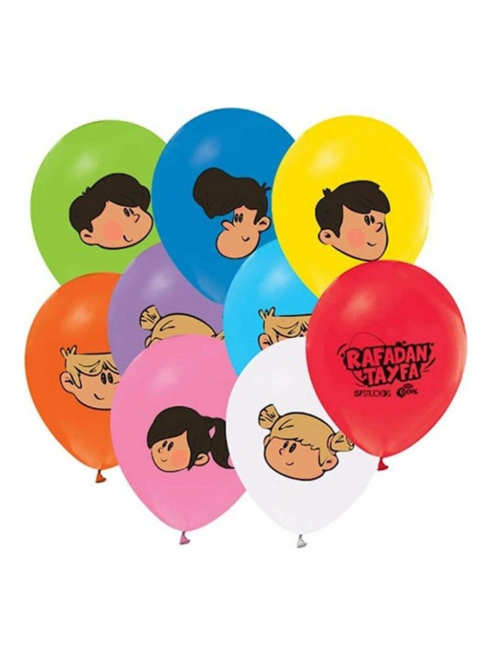 Balon 12'' Rafadan Tayfa Baskılı 8 Li    