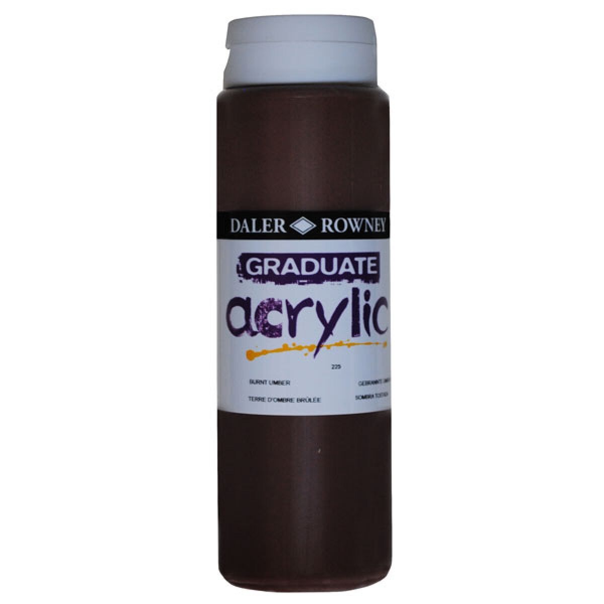 Daler Rowney Graduate Akrilik Boya Graduate Acrylic 500 Ml Burnt Umber