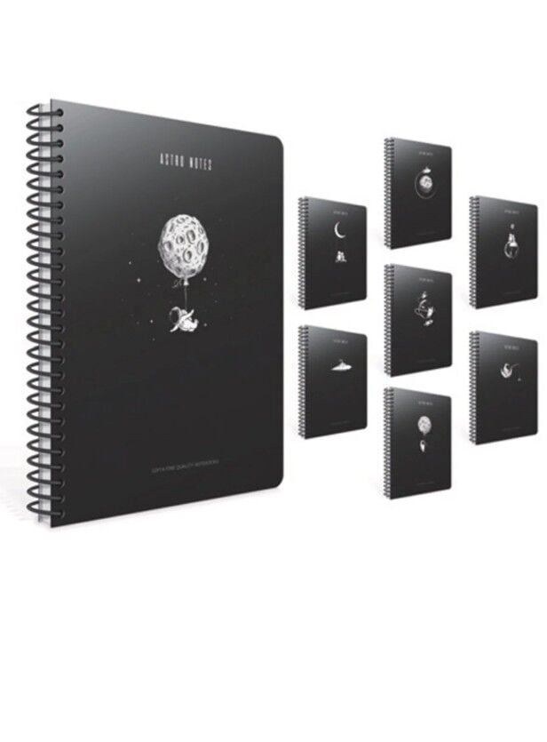 Gıpta Astro Notes Spiralli Karton Kapak Defter A6 80 Yaprak Kareli