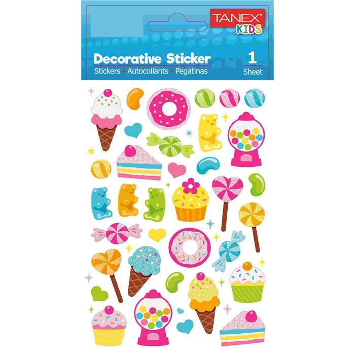 Tanex Tnx-25162 Renkli Tatlı Serisi Etiketi