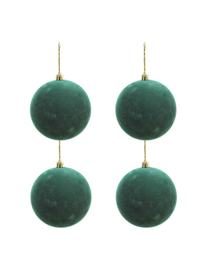 Astaş Kadife Top Yesil 8 Cm 4 Lü