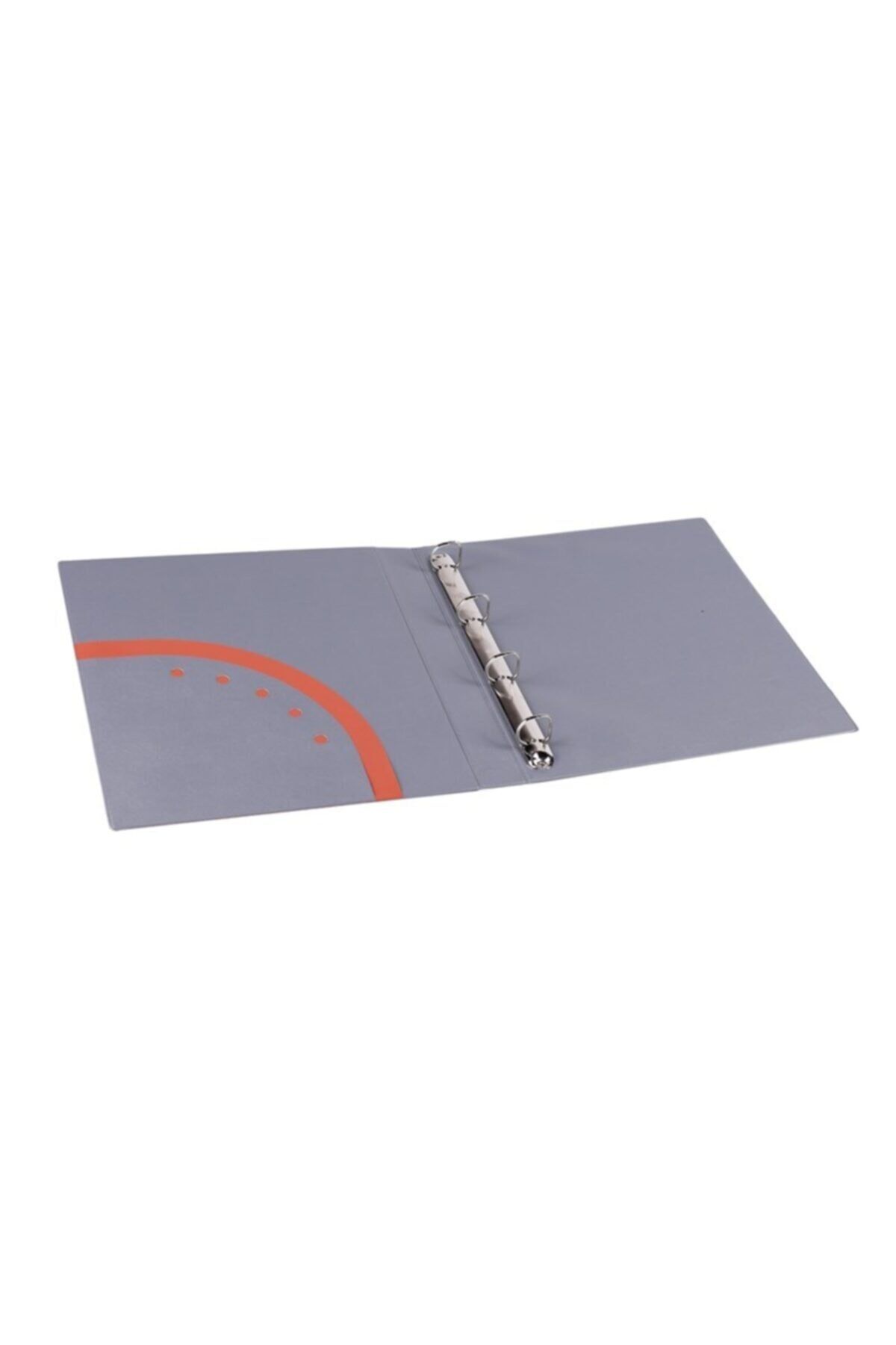 2K Evrak Sunum Klasörü A4 Pvc 3 Cm 4 Halkalı 200 Yaprak 2998 Gri 27x32 Cm
