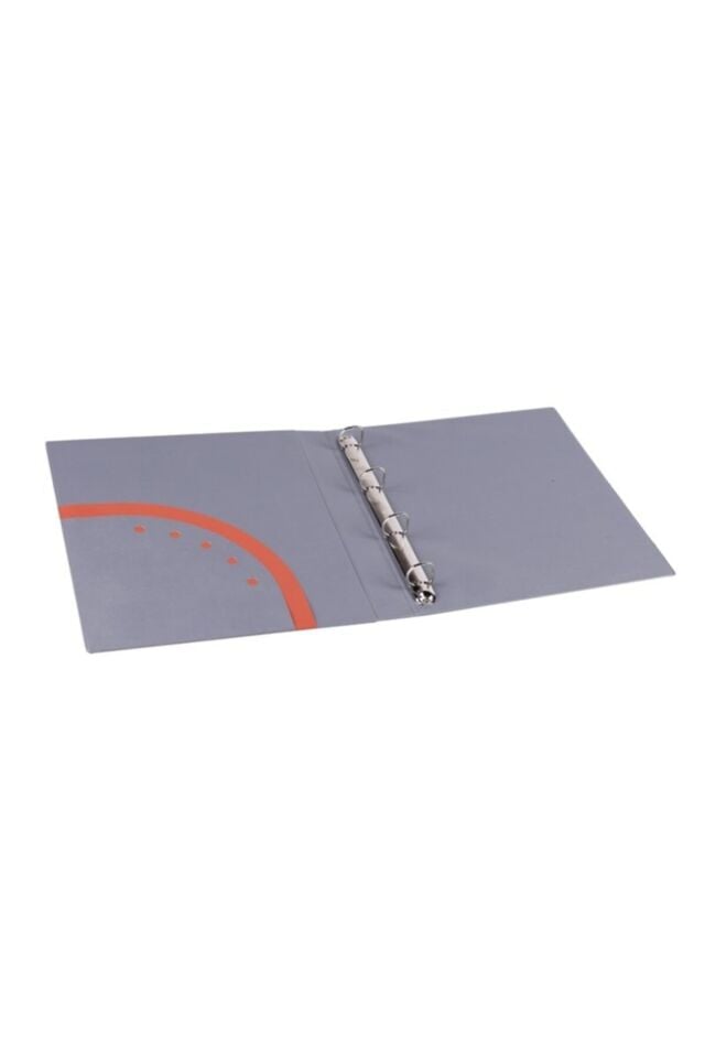 2K Evrak Sunum Klasörü A4 Pvc 3 Cm 4 Halkalı 200 Yaprak 2998 Gri 27x32 Cm