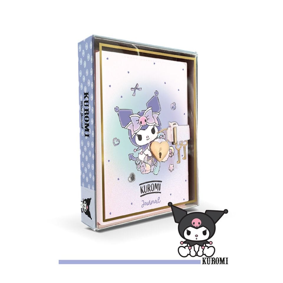 Victorias Journals Kuromi Hush Hush Kilitli Defter Kutulu 80 Gr 160 Yaprak Çizgili