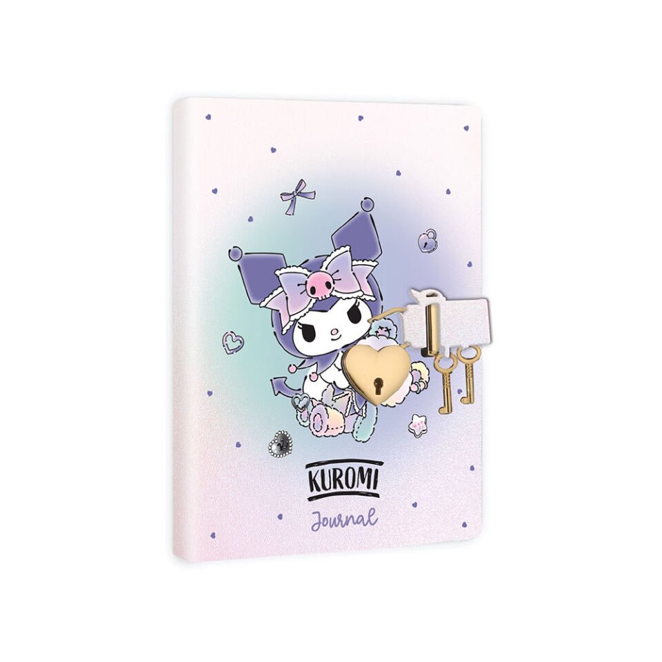 Victorias Journals Kuromi Hush Hush Kilitli Defter Kutulu 80 Gr 160 Yaprak Çizgili