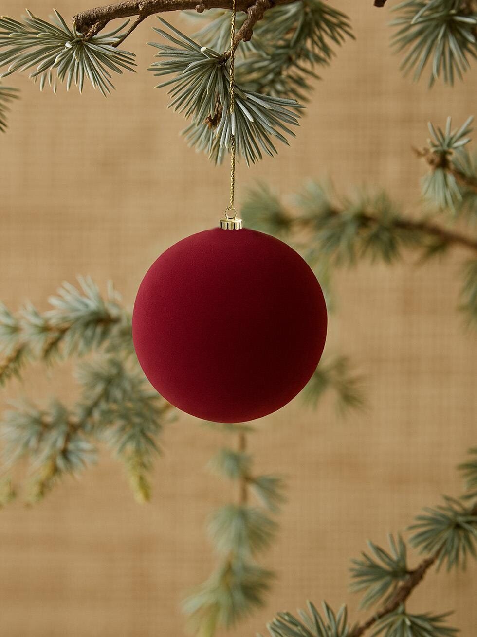 Astaş Kadife Top Bordo 10 Cm 3 Lü