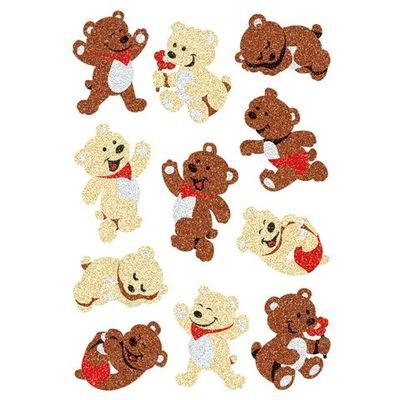 Herma Magic Etiket Glittery Ayıcıklar 