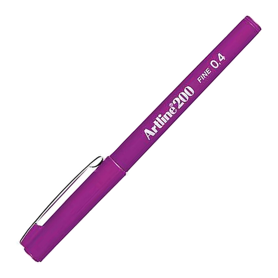 Artline 200N Fine Keçe Uçlu Yazı Kalemi Uç:0,4 Mm Magenta