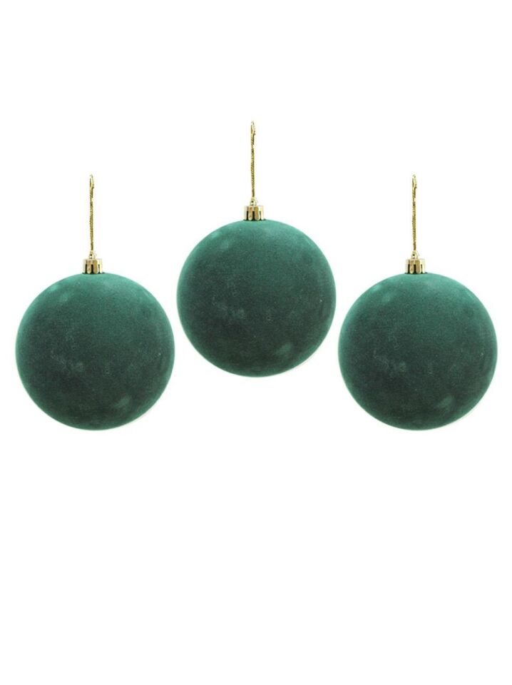 Astaş Kadife Top Yesil 10 Cm 3 Lü