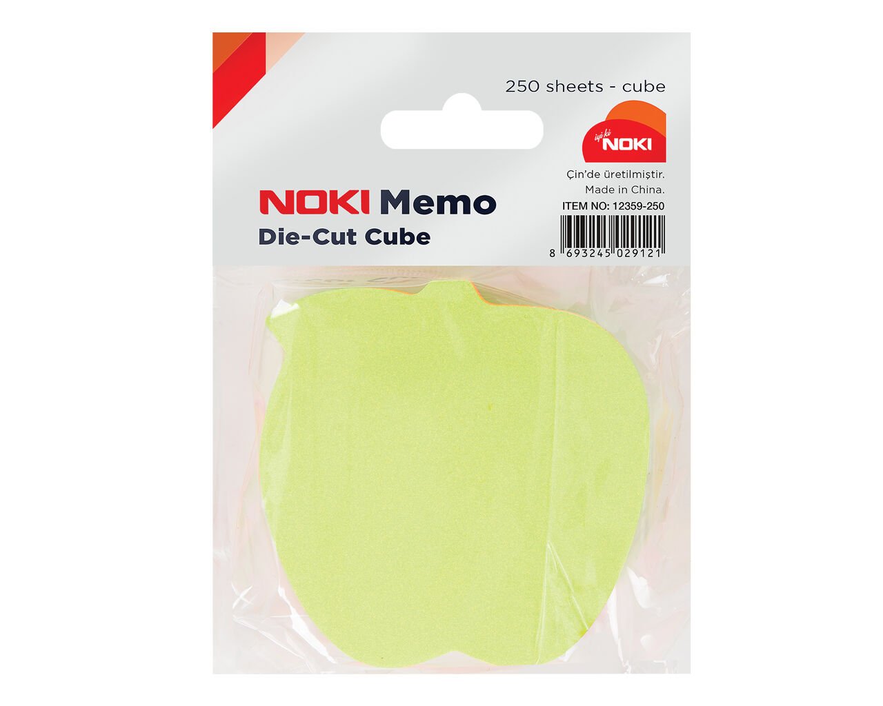 Noki Memo Elma Şekilli 5 Renk 80 Sayfa No:12359-80