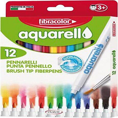 Fibracolor Aquarell Keçeli Kalem 12 Renk