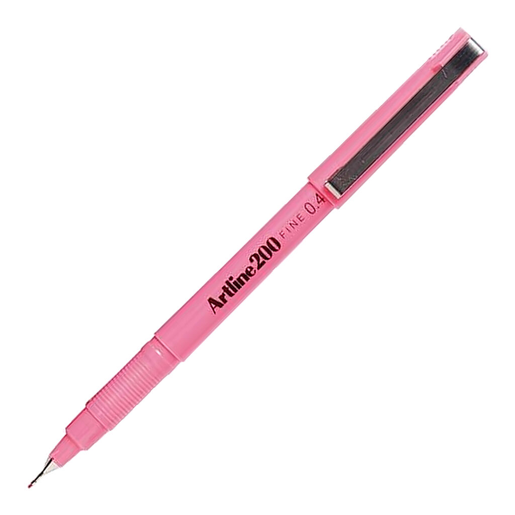 Artline 200N Fine Keçe Uçlu Yazı Kalemi Uç:0,4 Mm Pembe