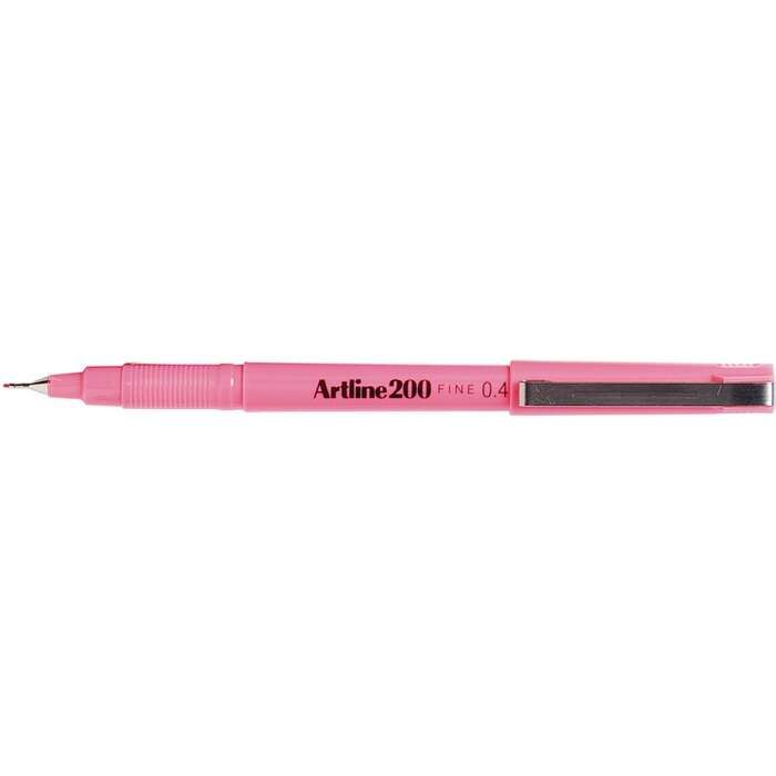 Artline 200N Fine Keçe Uçlu Yazı Kalemi Uç:0,4 Mm Pembe