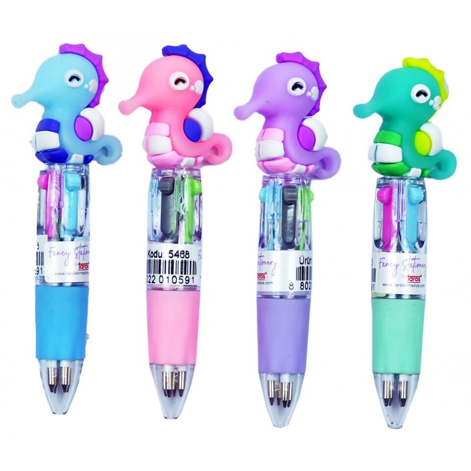 Taros Unick Color Deniz Atı 4 Renk Tükenmez Kalem