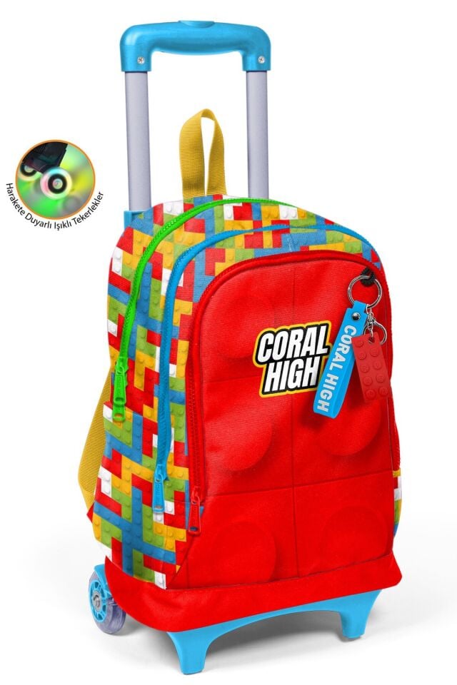 Yaygan Coral High Çekçek Sırt Çanta Işıklı Tekerlek 23975