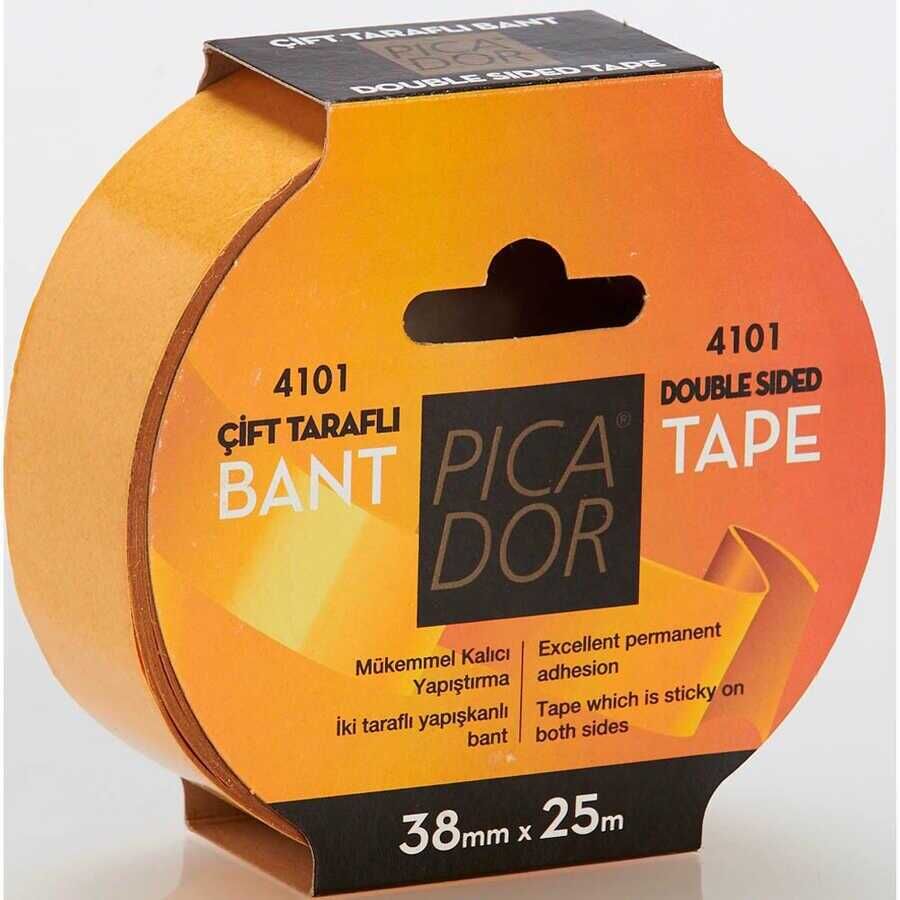 Picador Çift Taraflı Bant Pp Hotmelt Askısız 4101 38 Mm x 25 M