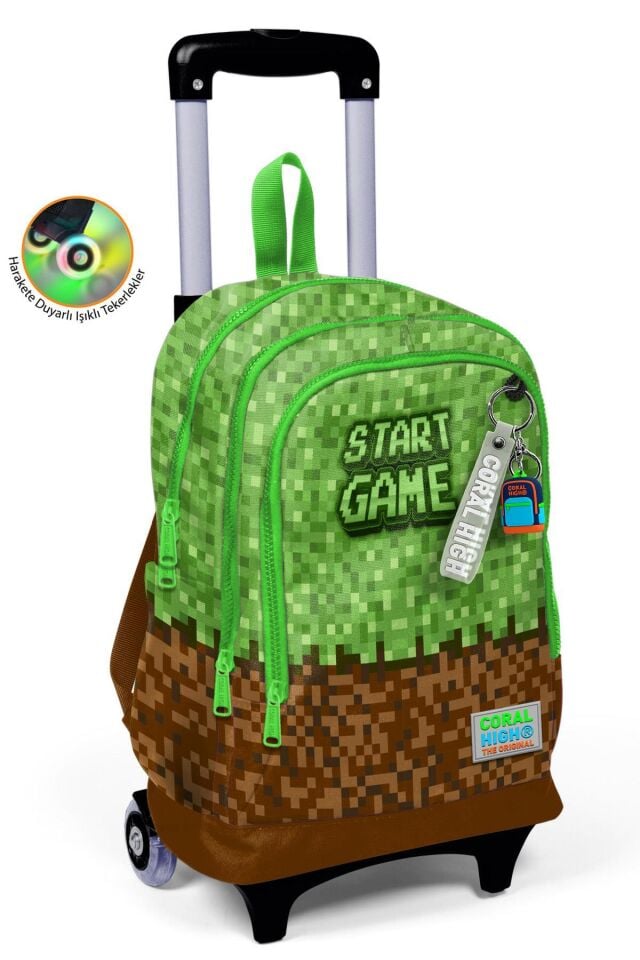Yaygan Coral High Çekçek Sırt Çanta Işıklı Tekerlek 23976