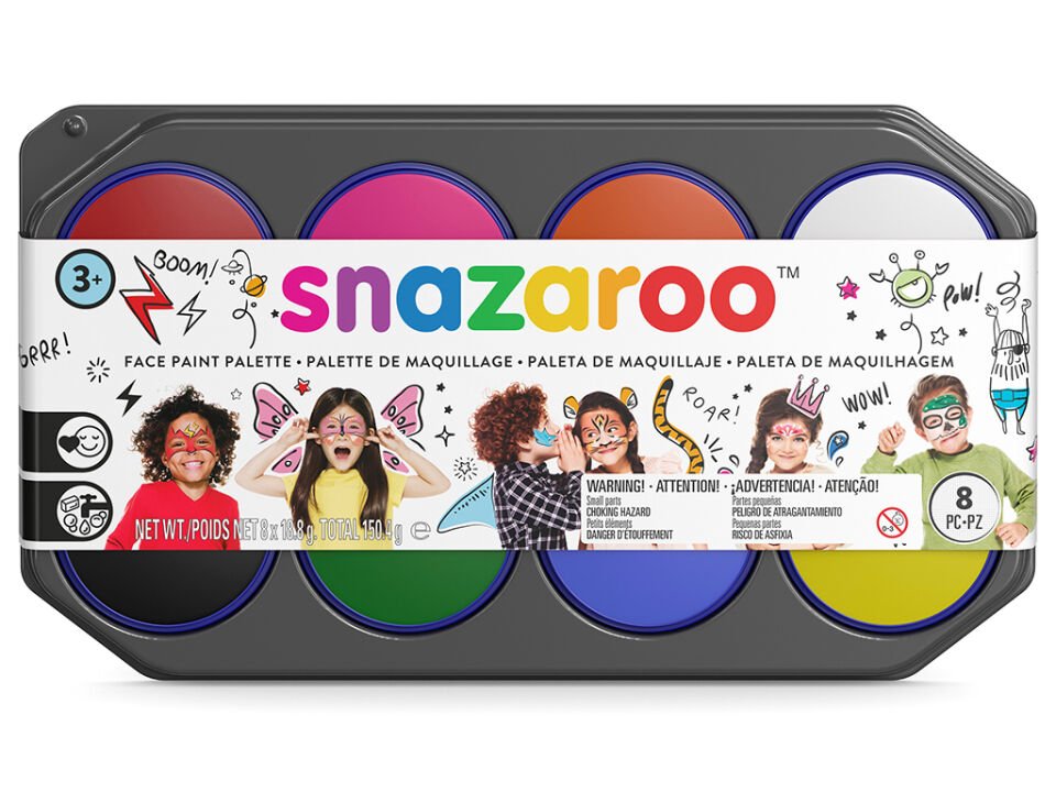 Snazaroo Yüz Boyama Paleti Jumbo 18,8 Ml x 8 Renk