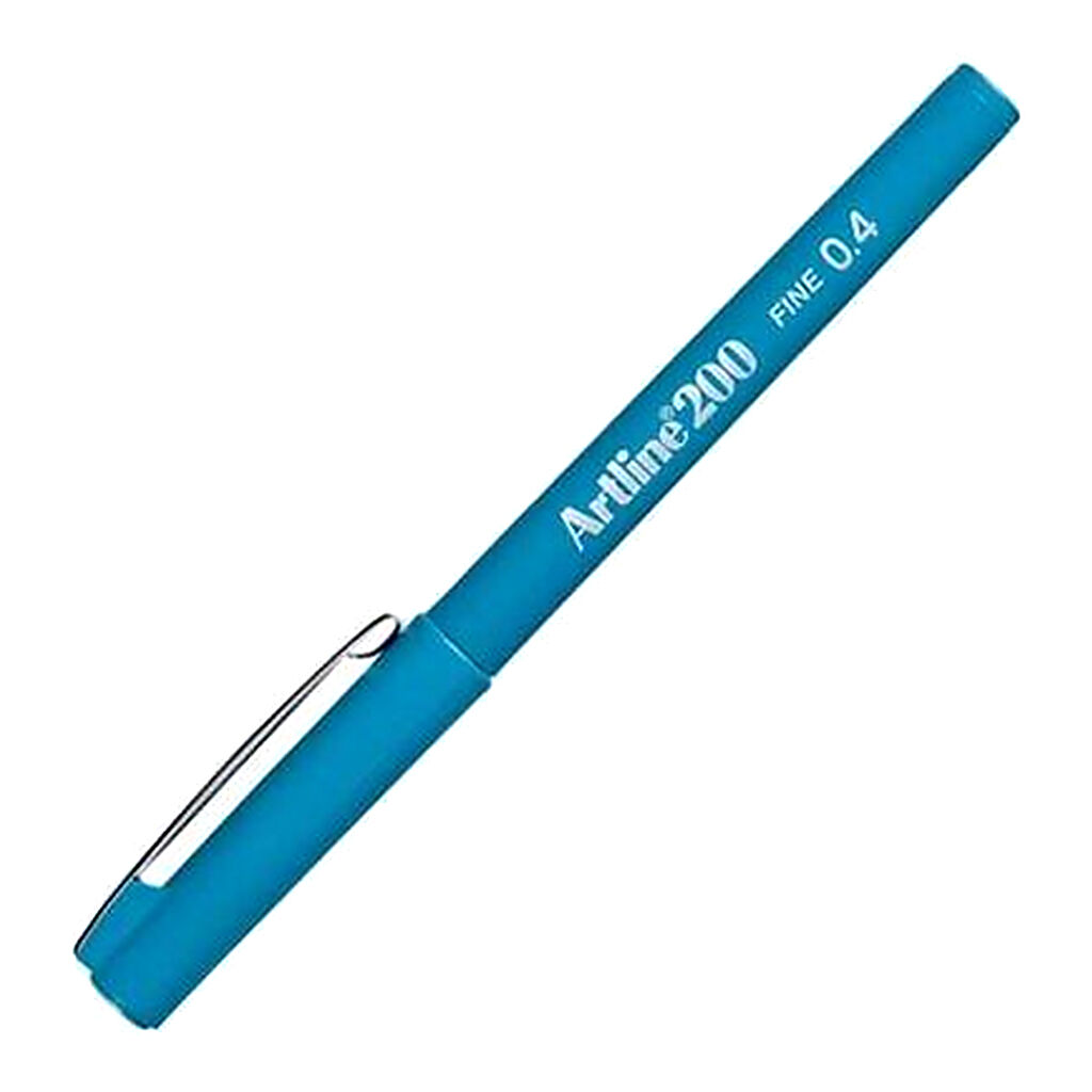 Artline 200N Fine Keçe Uçlu Yazı Kalemi Uç:0,4 Mm Gök Mavisi