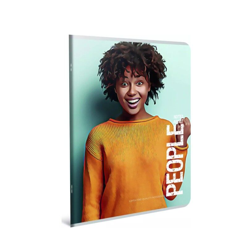 Gıpta People Tel Dikişli Karton Kapak Defter A4 80 Yaprak Çizgili