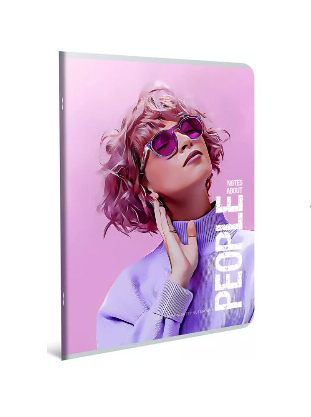 Gıpta People Tel Dikişli Karton Kapak Defter A4 80 Yaprak Çizgili