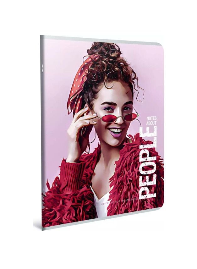 Gıpta People Tel Dikişli Karton Kapak Defter A4 80 Yaprak Çizgili