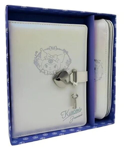 Victorias Journals Kuromi Hush Hush Kilitli Defter Ve Vegan Deri Kalemlik Kutulu Set 80 Gr 160 Yaprak Çizgili