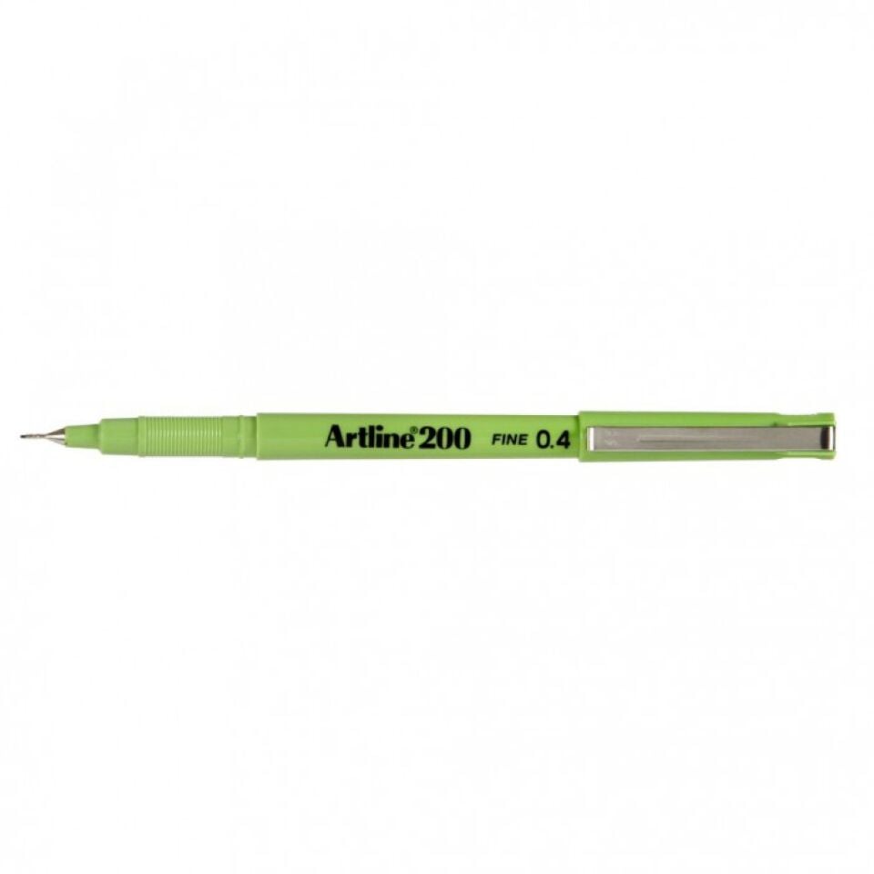 Artline 200N Fine Keçe Uçlu Yazı Kalemi Uç:0,4 Mm Fıstık Yeşili