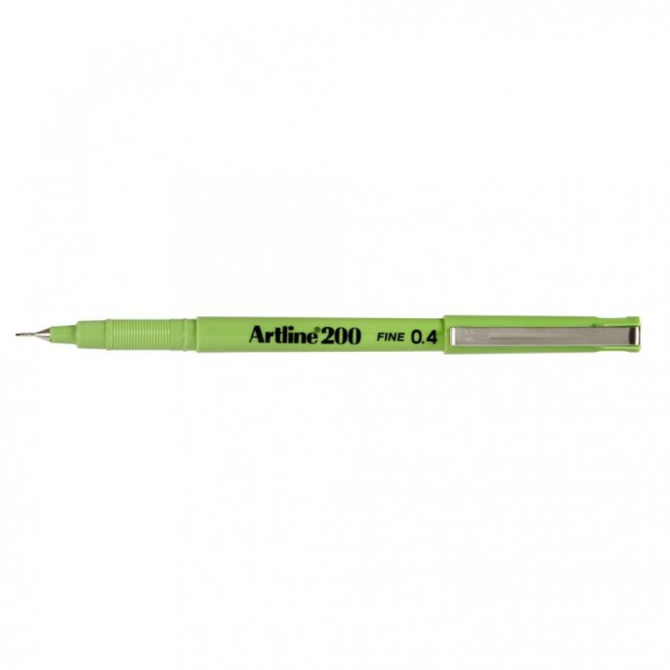 Artline 200N Fine Keçe Uçlu Yazı Kalemi Uç:0,4 Mm Fıstık Yeşili