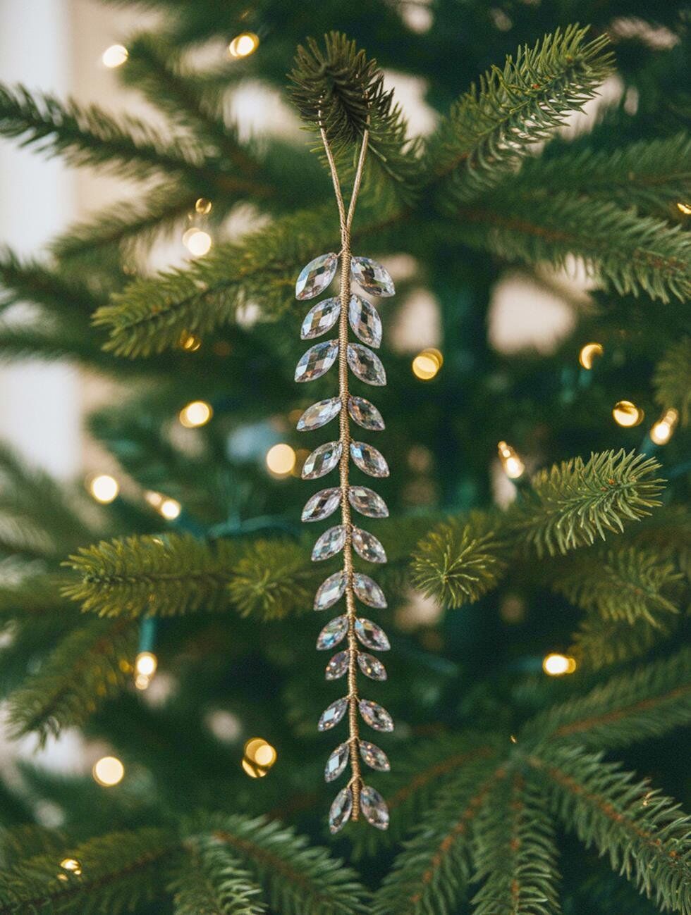 Astaş Dekoratif Kristal Tasli Sarkit Yilbasi Süsü 30 Cm