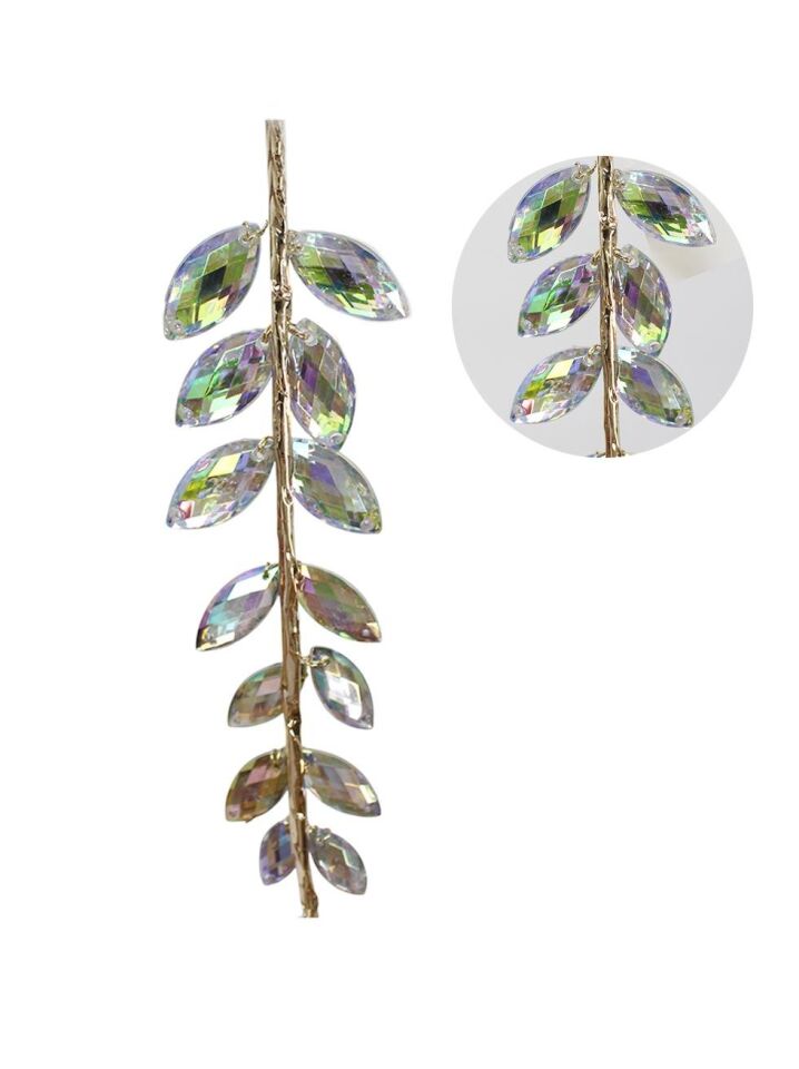 Astaş Dekoratif Kristal Tasli Sarkit Yilbasi Süsü 30 Cm