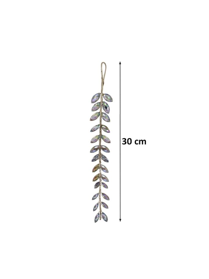 Astaş Dekoratif Kristal Tasli Sarkit Yilbasi Süsü 30 Cm