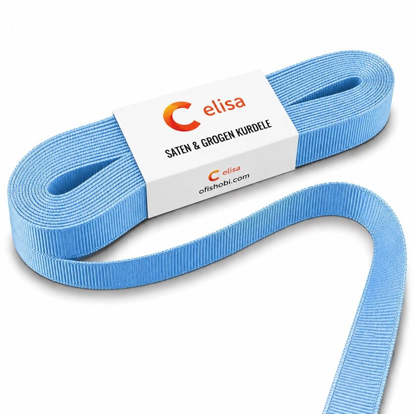 Elif No 5 Grogren Kurdela 2 Cm 10 Mt Açık Mavi